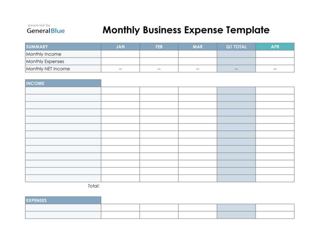 Business Expense Tracking Spreadsheet
