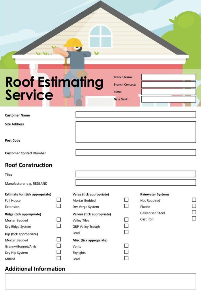 Roofing Estimate Template Free Download