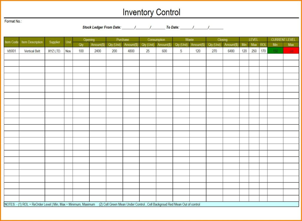 inventory tracking system excel and inventory management spreadsheet